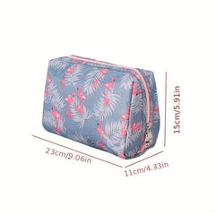 Flamingo Print Cosmetic Bag Organizer Portable Travel Toiletry Bag