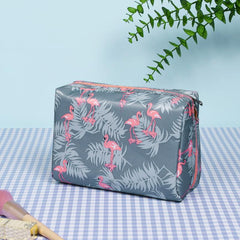 Flamingo Print Cosmetic Bag Organizer Portable Travel Toiletry Bag