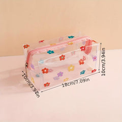Transparent Cosmetic Bag Portable Zipper Makeup Storage Bag