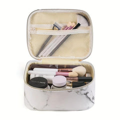 3Pcs Marble Pattern Makeup Bag Portable Travel Cosmetic Storage Bag