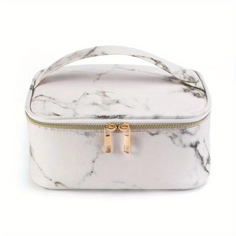 3Pcs Marble Pattern Makeup Bag Portable Travel Cosmetic Storage Bag
