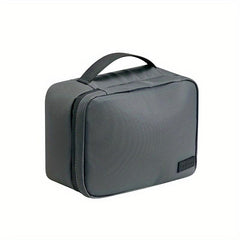 Square Cosmetic Bag PU Leather Waterproof Makeup Storage Organizer