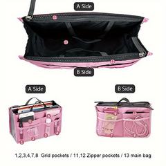 Portable Travel Cosmetic Bag Large Capacity Makeup Organizer