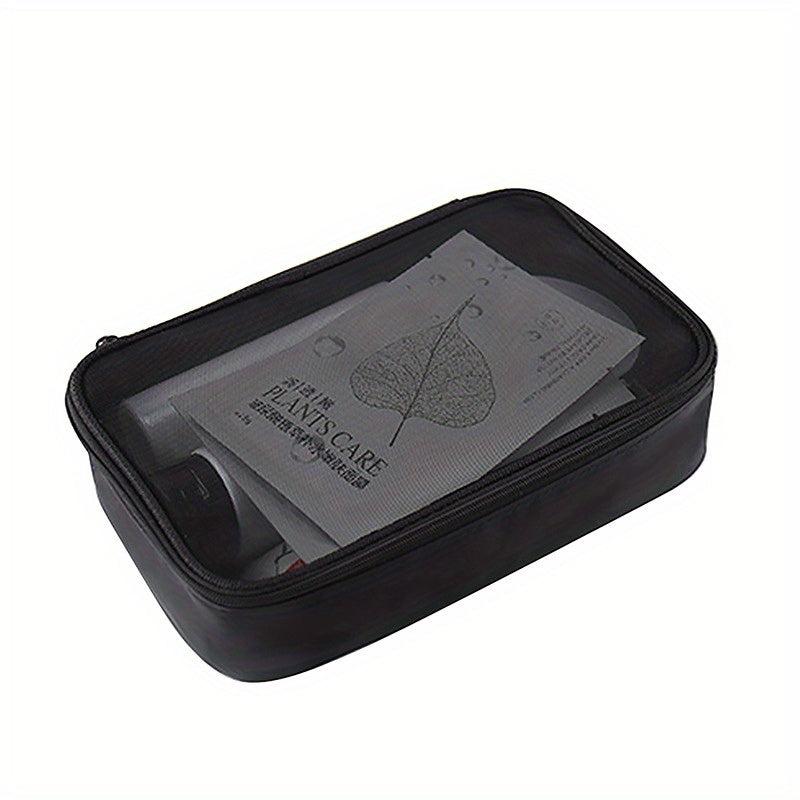 Mesh Breathable Makeup Bag Portable Travel Storage Bag Women's Toiletry Bag