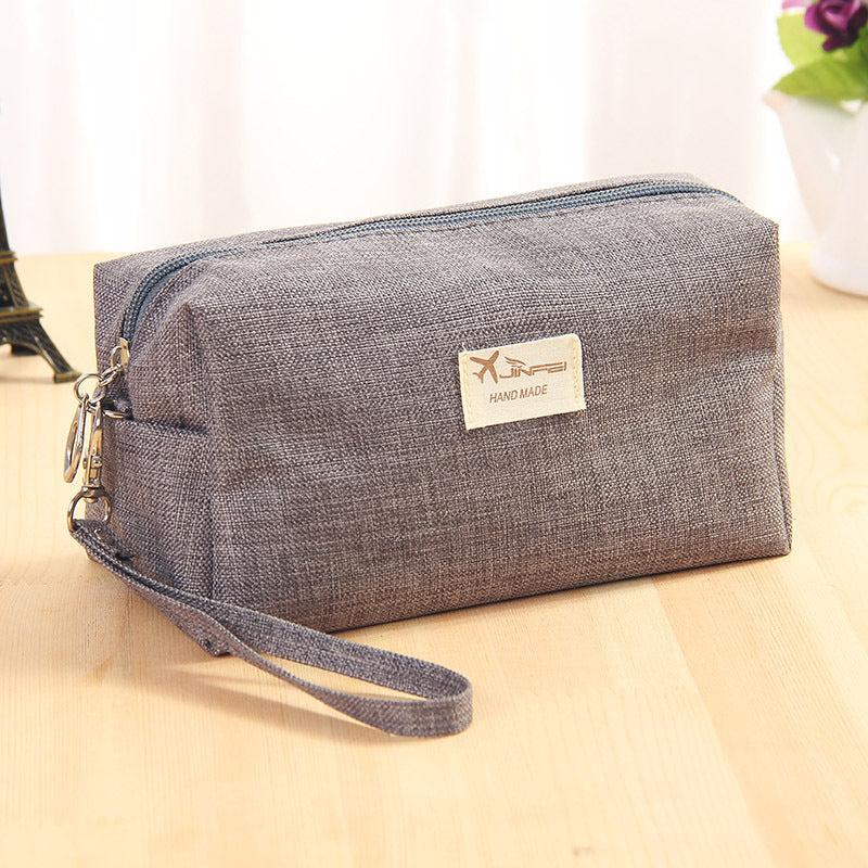 Large Capacity Cosmetic Bag Zipper Toiletry Wash Bag Portable Makeup Bag