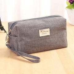 Large Capacity Cosmetic Bag Zipper Toiletry Wash Bag Portable Makeup Bag