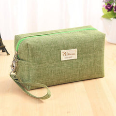 Large Capacity Cosmetic Bag Zipper Toiletry Wash Bag Portable Makeup Bag