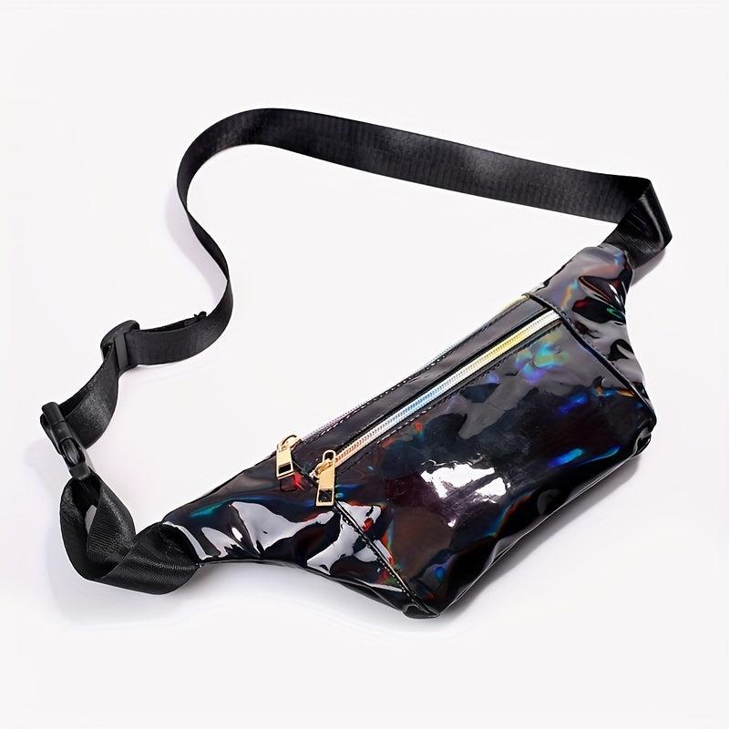 Holographic Fanny Pack Waterproof Laser Crossbody Bag