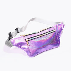 Holographic Fanny Pack Waterproof Laser Crossbody Bag