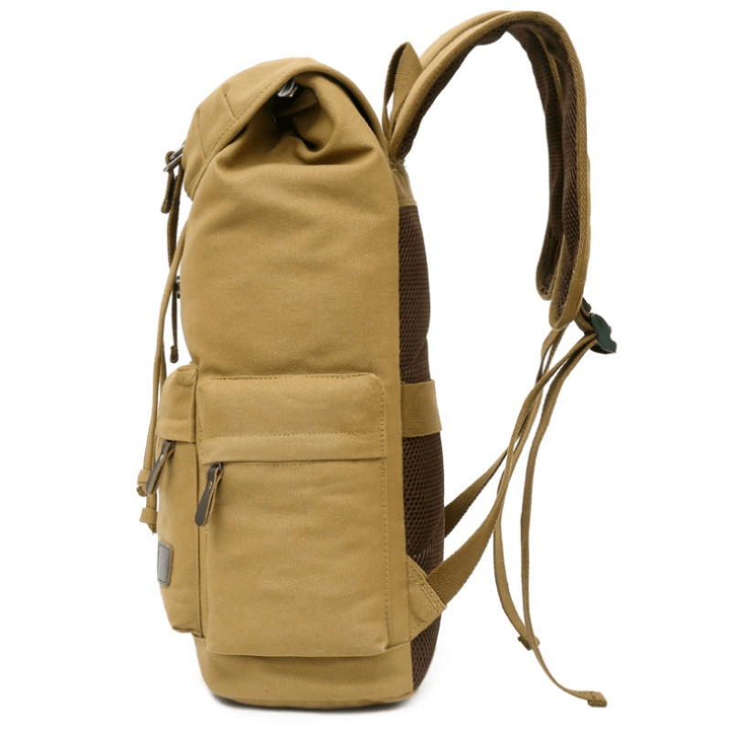 Men's Vintage Canvas Outdoor Backpack Large Capacity Travel Backpack