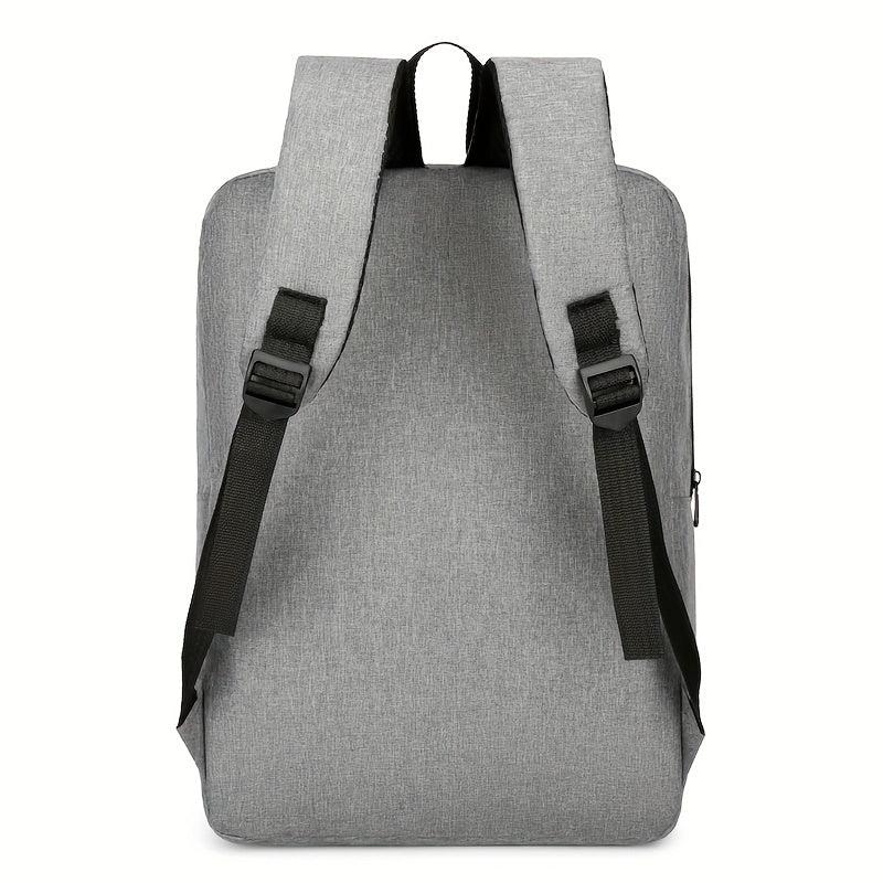 Large Capacity Backpack Men's Versatile Solid Backpack Business Commuter Bag