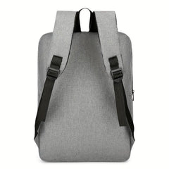 Large Capacity Backpack Men's Versatile Solid Backpack Business Commuter Bag