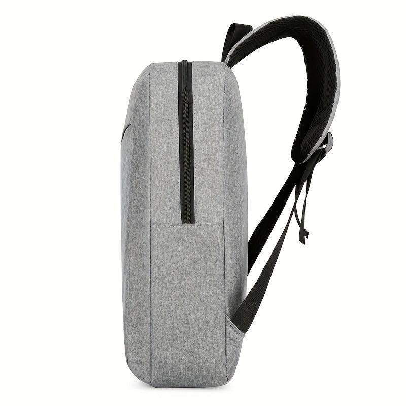 Large Capacity Backpack Men's Versatile Solid Backpack Business Commuter Bag