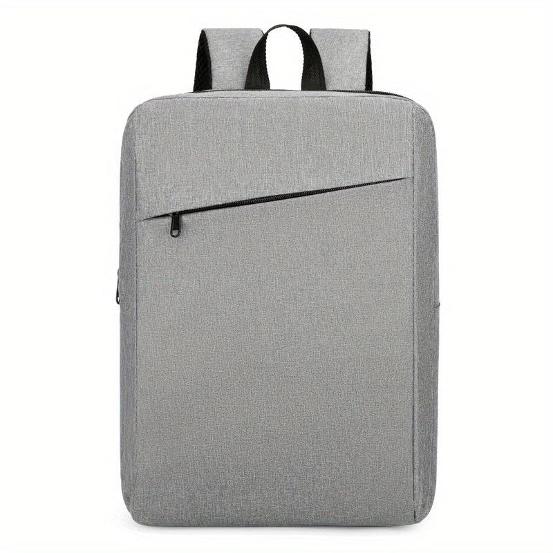 Large Capacity Backpack Men's Versatile Solid Backpack Business Commuter Bag