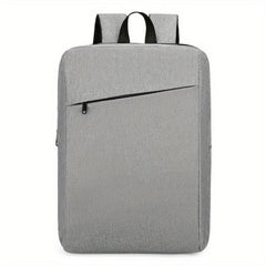 Large Capacity Backpack Men's Versatile Solid Backpack Business Commuter Bag