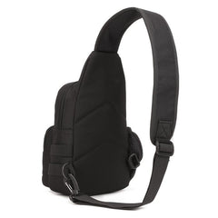 Men's Nylon Crossbody Bag With Water Bottle Pocket - Multifunction