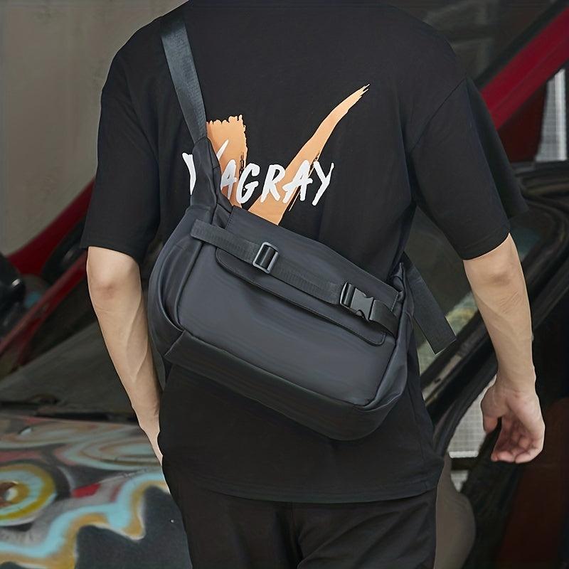 Men's Casual Messenger Bag Lightweight All match Large Capacity Shoulder Bag