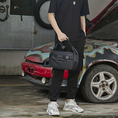 Men's Casual Messenger Bag Lightweight All match Large Capacity Shoulder Bag