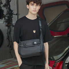 Men's Casual Messenger Bag Lightweight All match Large Capacity Shoulder Bag