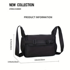 Men's Casual Messenger Bag Lightweight All match Large Capacity Shoulder Bag