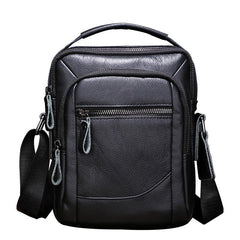 Men's Leather Shoulder Bag Crossbody Bag Vintage Large Capacity Satchel Bag
