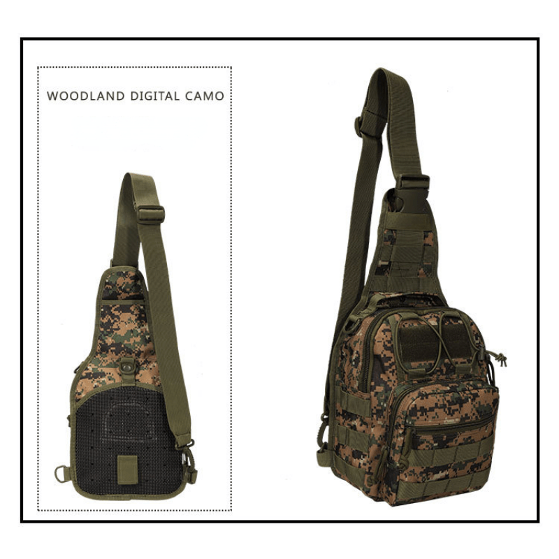 Men's Camouflage Chest Bag Outdoor Tactical Shoulder Bag