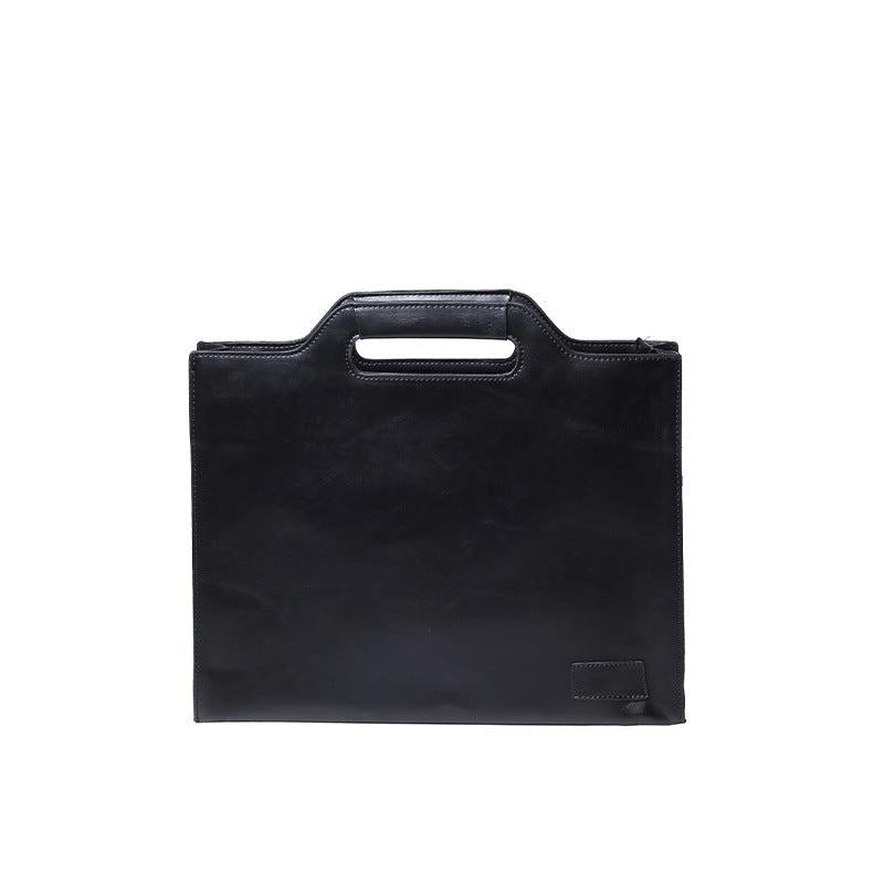 Men's Women's Handheld Bag PU Leather Briefcase For Business Trip