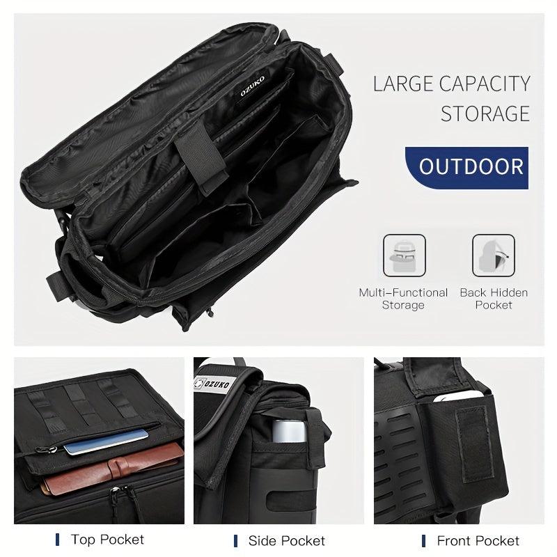 Men's Messenger Bag Large Capacity Waterproof Oxford Cloth Shoulder Bag