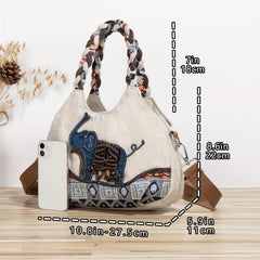 Casual Elephant Pattern Crossbody Bag Handbag