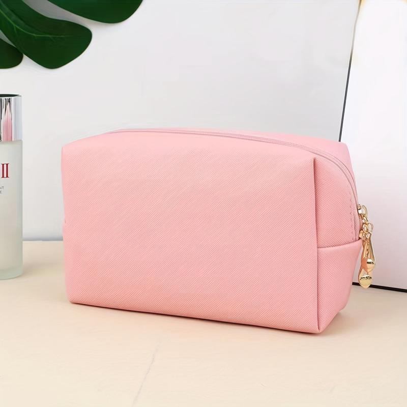 Chenille Letter Pattern Makeup Bag Zipper Clutch Cosmetic Bag