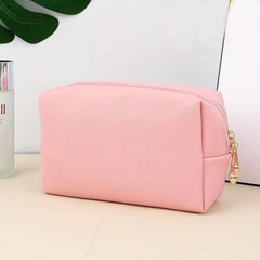 Chenille Letter Pattern Makeup Bag Zipper Clutch Cosmetic Bag