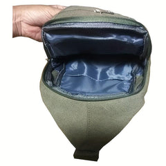 Men's Outdoor Sports Chest Bag Canvas Shoulder Messenger Bag
