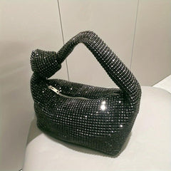 Stylish Rhinestone Minaudiere Polyester Evening Bag Women's Jewelled Clutch