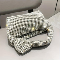 Stylish Rhinestone Minaudiere Polyester Evening Bag Women's Jewelled Clutch