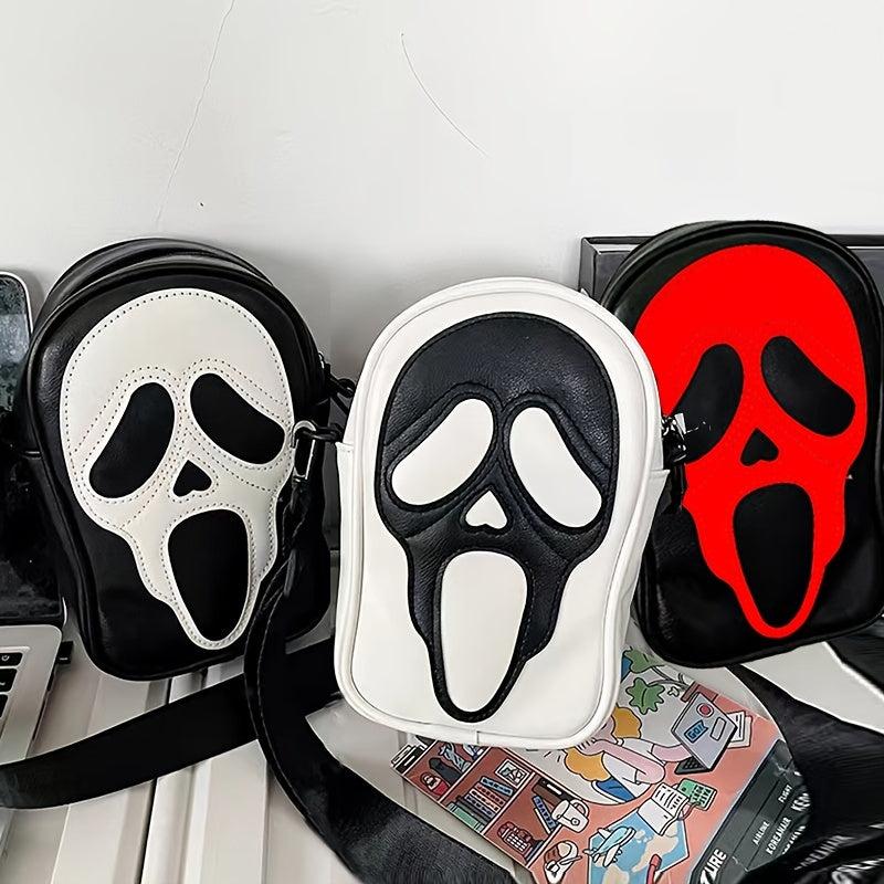 Funny Ghost Skull Crossbody Bag for Halloween