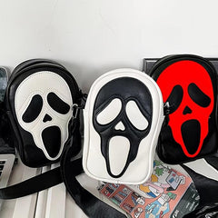 Funny Ghost Skull Crossbody Bag for Halloween