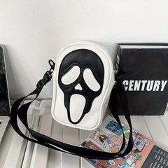Funny Ghost Skull Crossbody Bag for Halloween