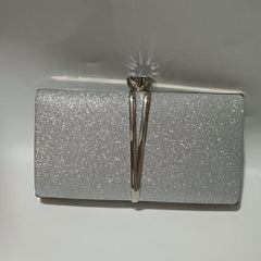 Sequin Evening Bag Rhinestone Decor Clutch Bridal Purse Chain Handbag