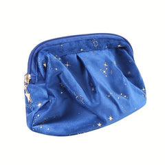 Shell Velvet Cosmetic Bag Glitter Star Sequins Storage Women's Travel Toiletry