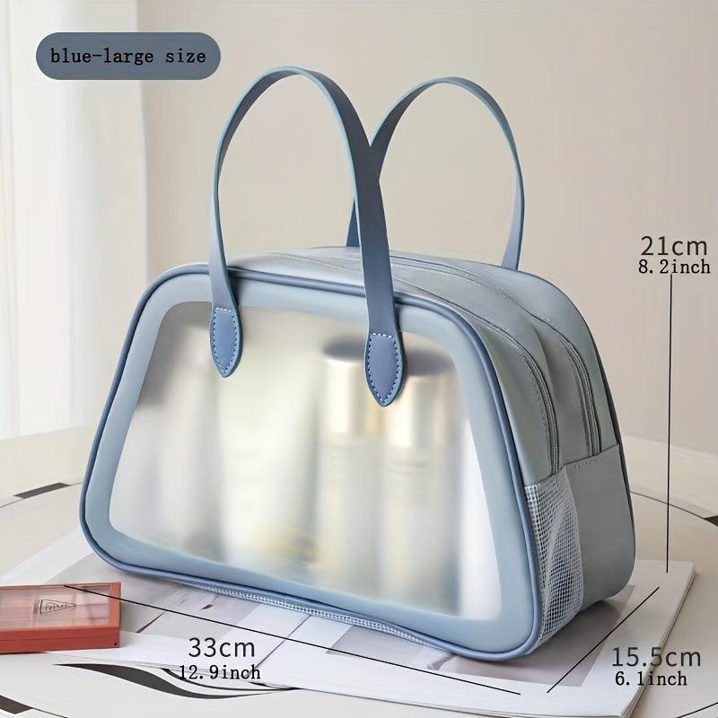 Large Capacity Transparent Makeup Bag Waterproof Toiletry Wash Hand