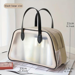 Large Capacity Transparent Makeup Bag Waterproof Toiletry Wash Hand