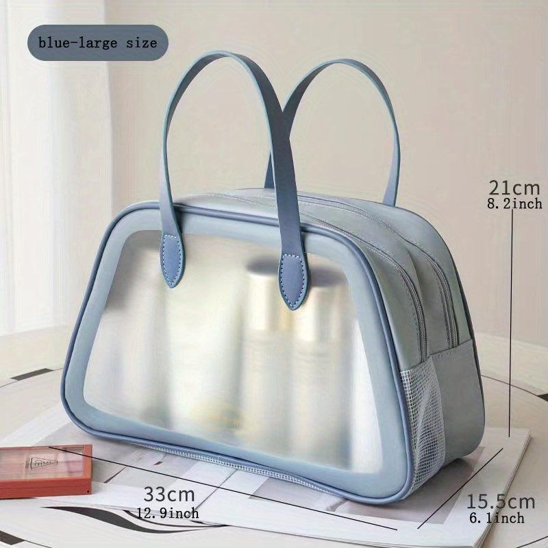 Large Capacity Transparent Makeup Bag Waterproof Toiletry Wash Hand