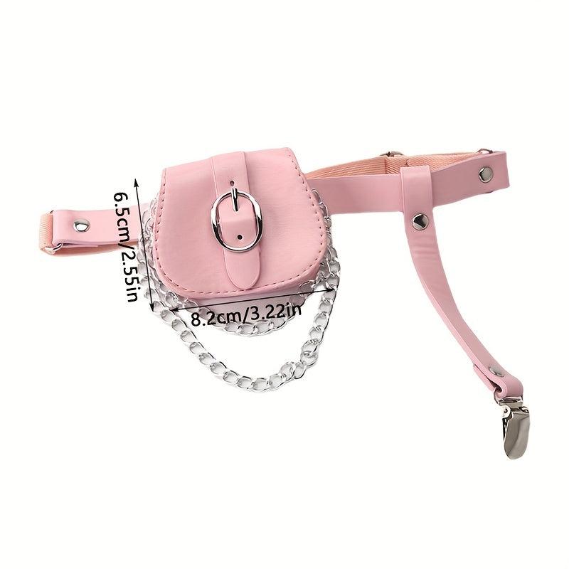 Punk Y2K Belt Waist Bag Gothic Garter For Women