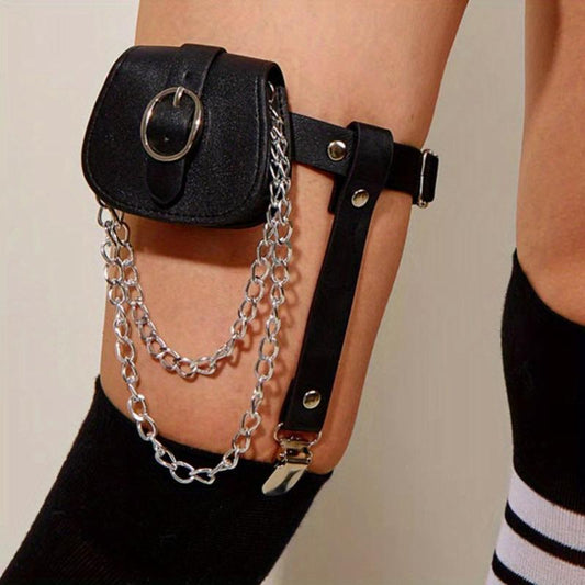 Punk Y2K Belt Waist Bag Gothic Garter For Women