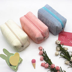 Soft Fluffy Cube Travel Cosmetics Wash Bag Portable Storage Bag