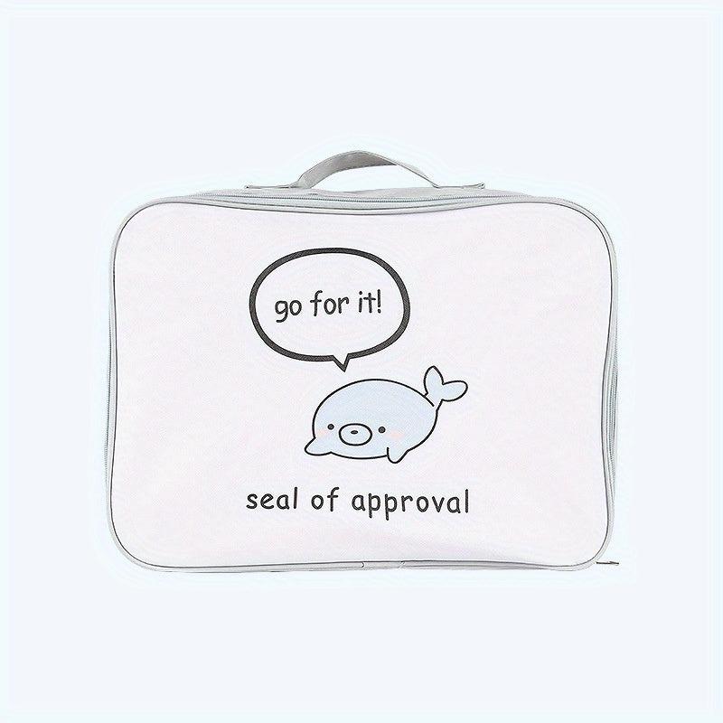 Large Capacity Cartoon Printed Carry on Tote Luggage Bag