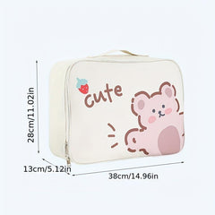 Large Capacity Cartoon Printed Carry on Tote Luggage Bag