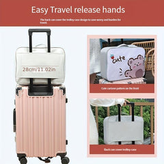 Large Capacity Cartoon Printed Carry on Tote Luggage Bag
