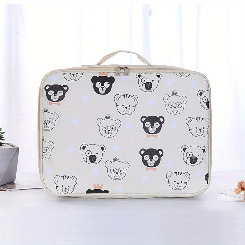 Large Capacity Cartoon Printed Carry on Tote Luggage Bag