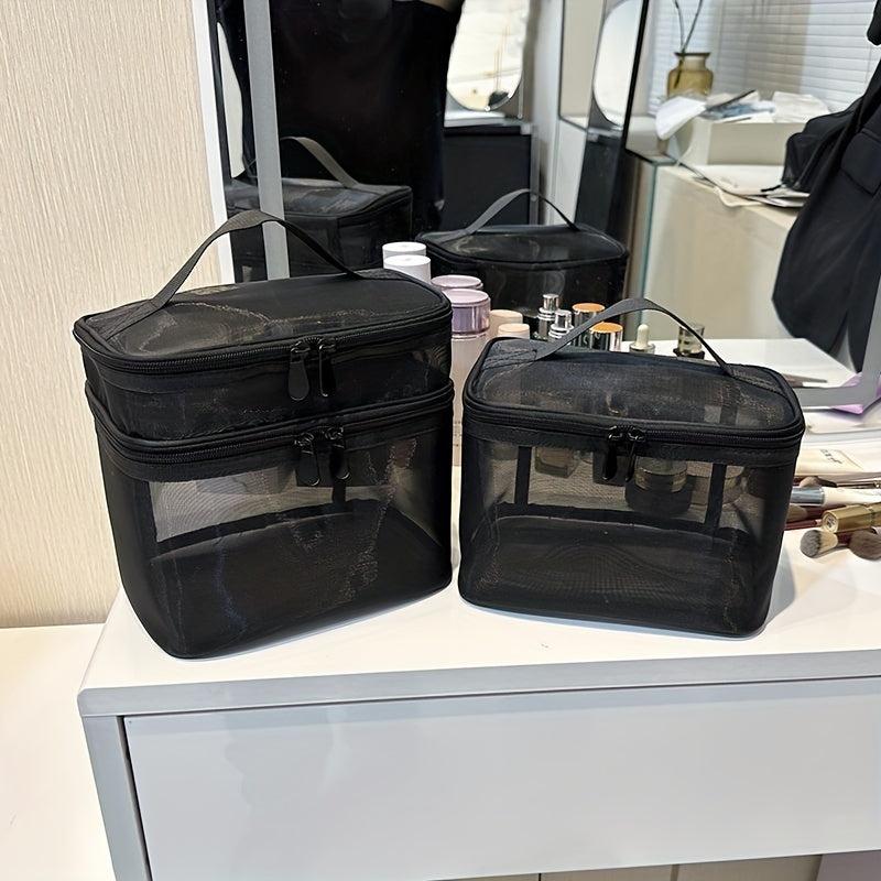 Large Capacity Mesh Storage Bag Cosmetic Organizer & Travel